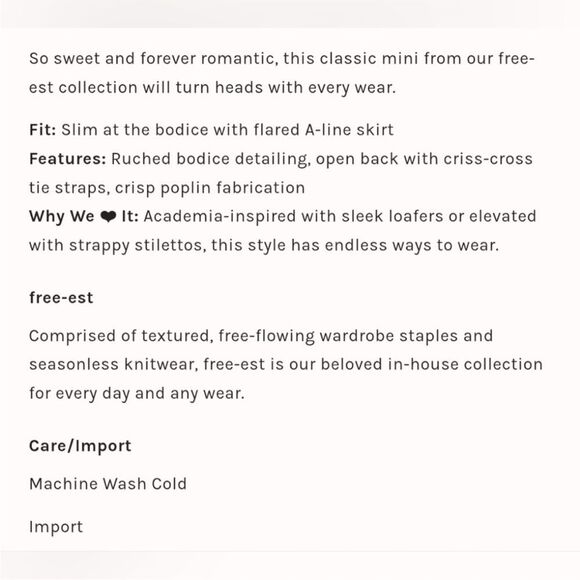 Free People Meet Me In Maui Printed Ivory Mini Dress/ Cut-out with Bow - Picture 15 of 15